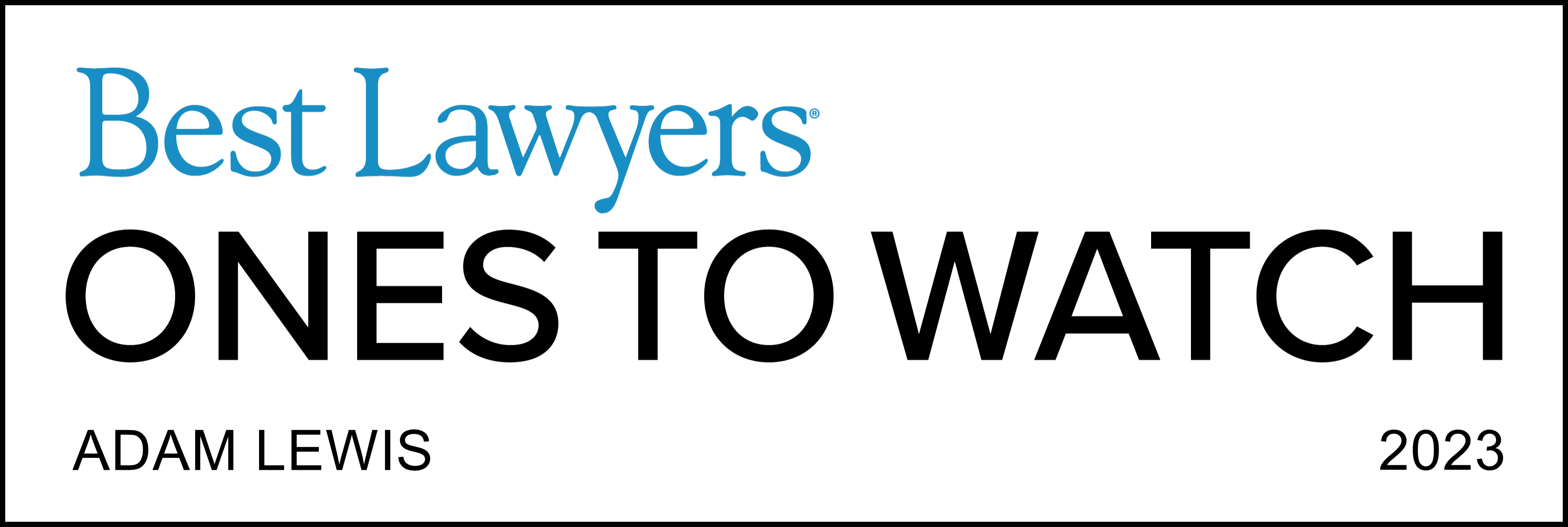Best Lawyers: Ones to Watch (Adam)